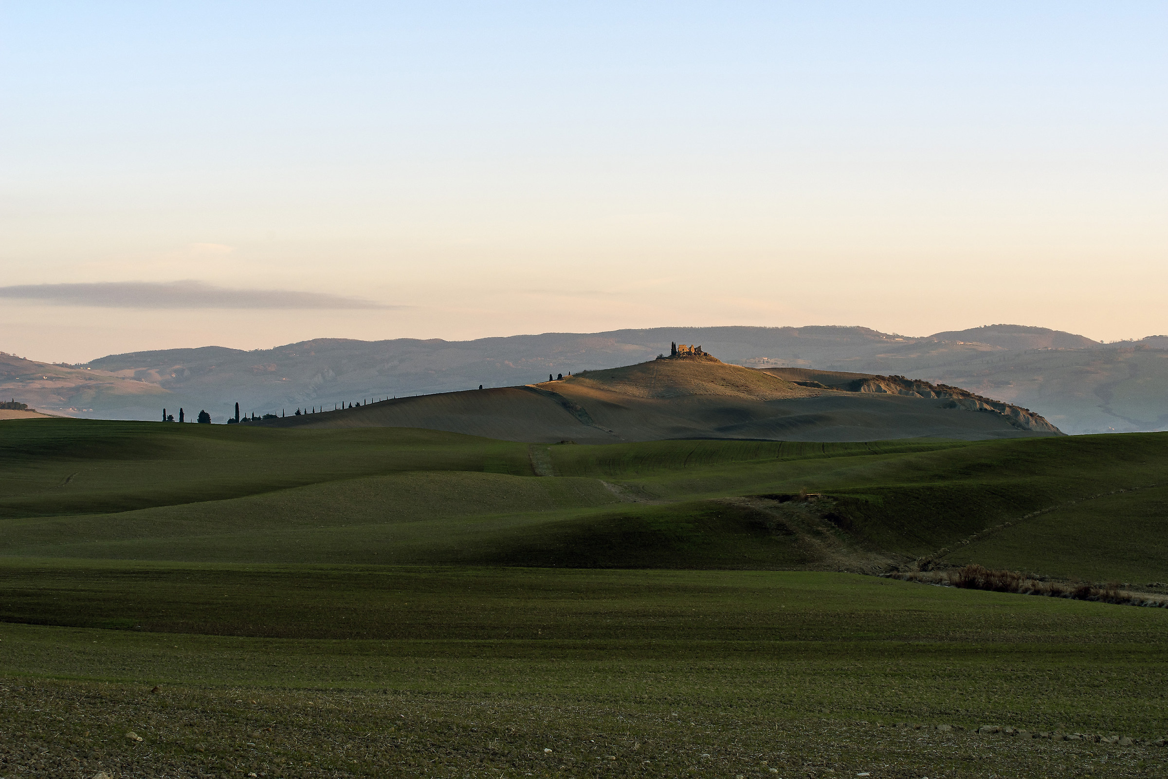 Ruins in Val d 'Orcia