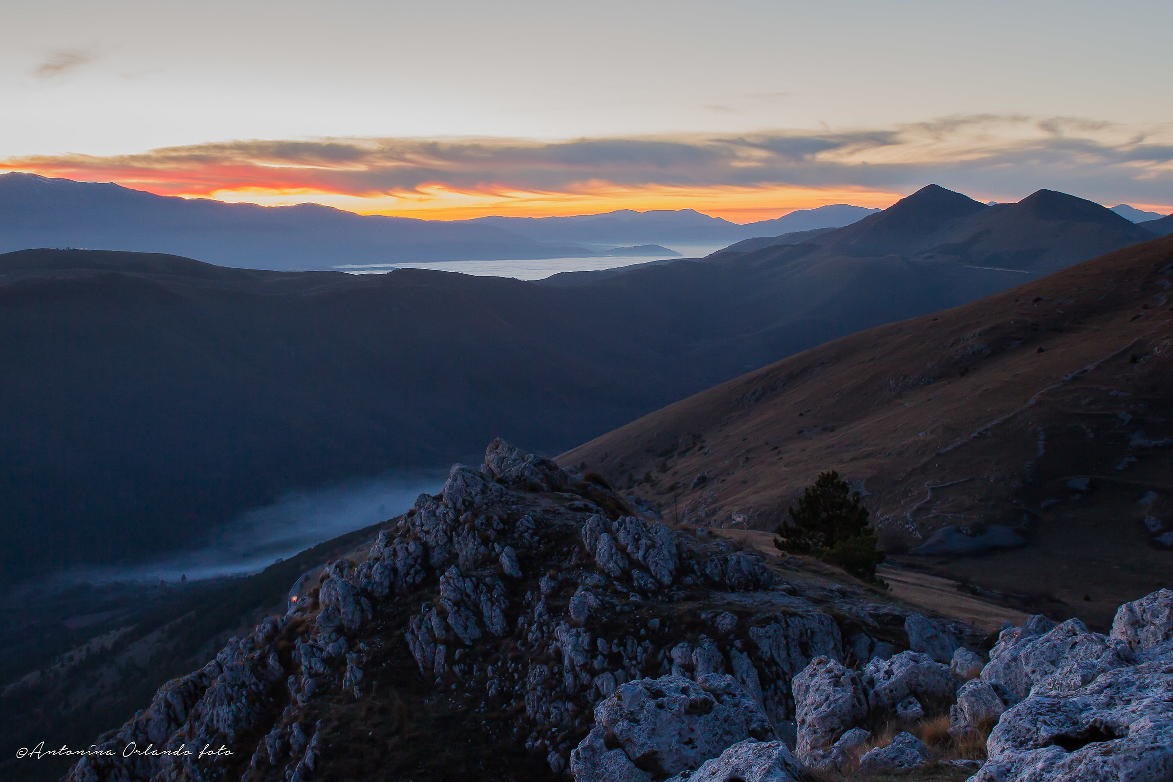 Tramonto da Rocca Calascio .