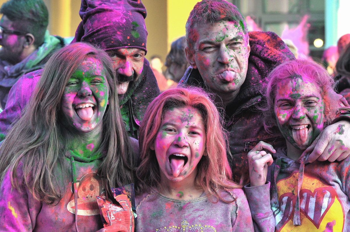 colorata condivisione famigliare