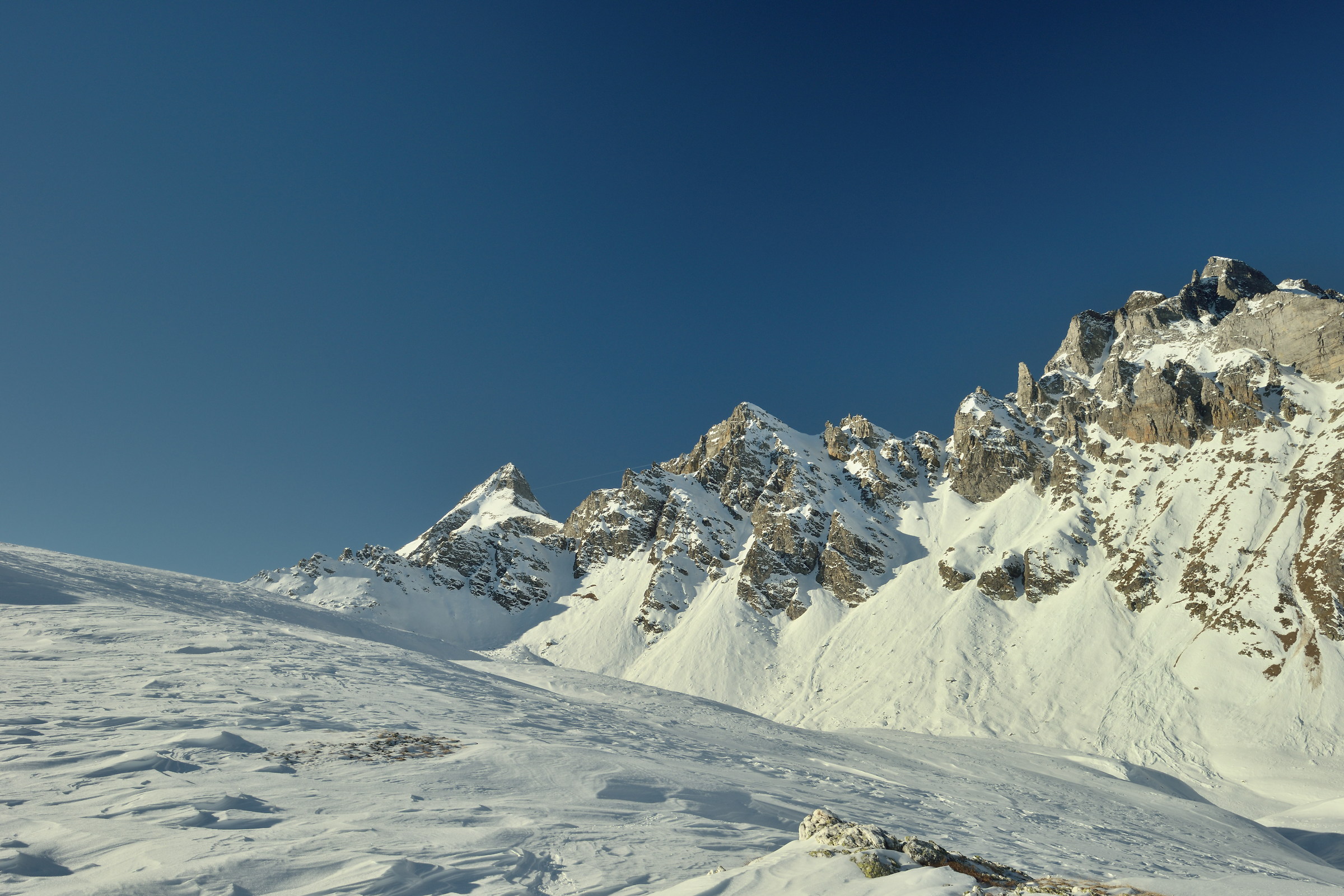 from about 2300m altitude towards Take the Orogna