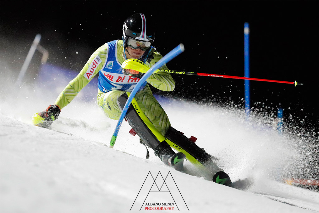 Slalom at night