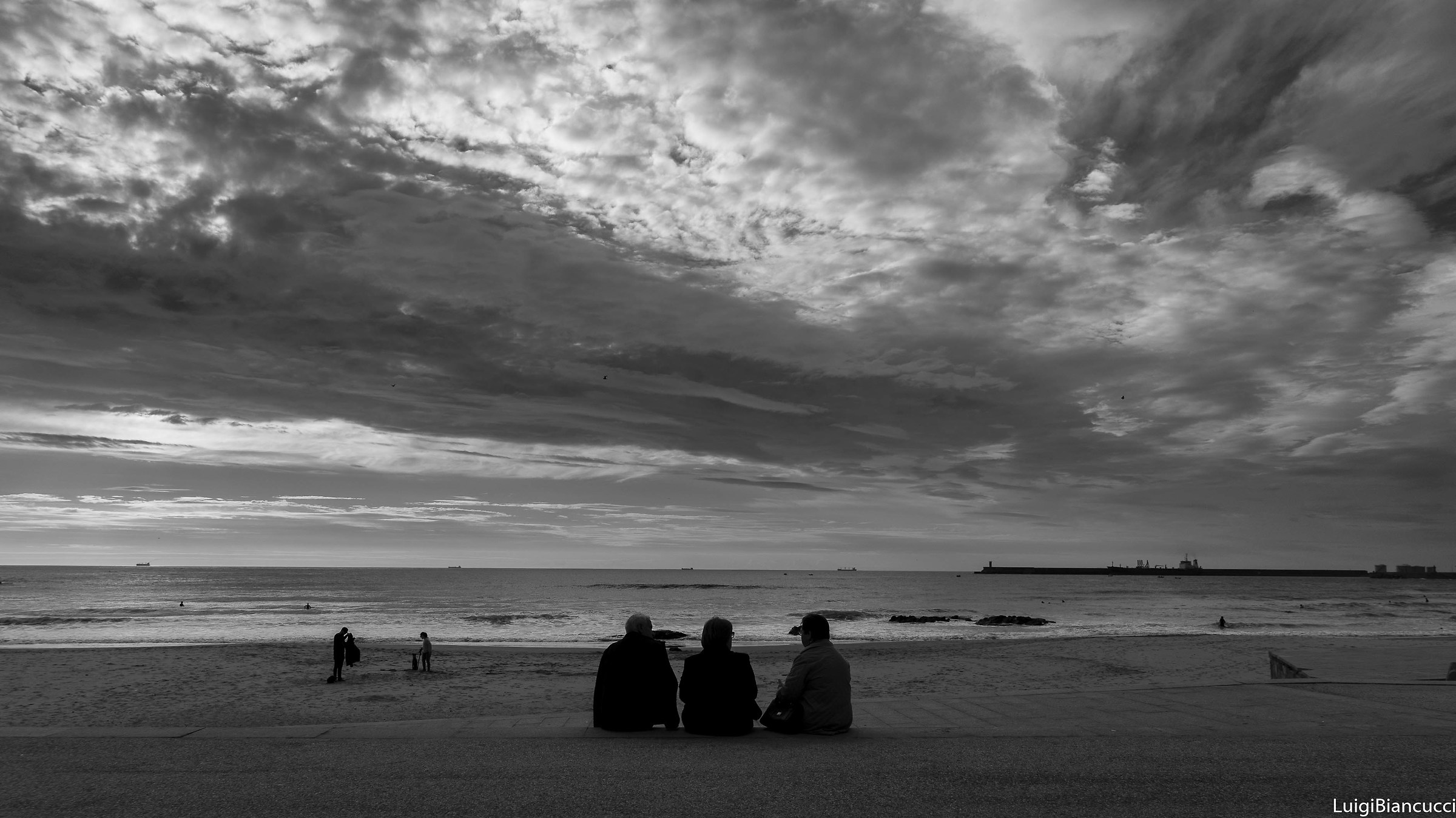 Matosinhos, the beach at sunset