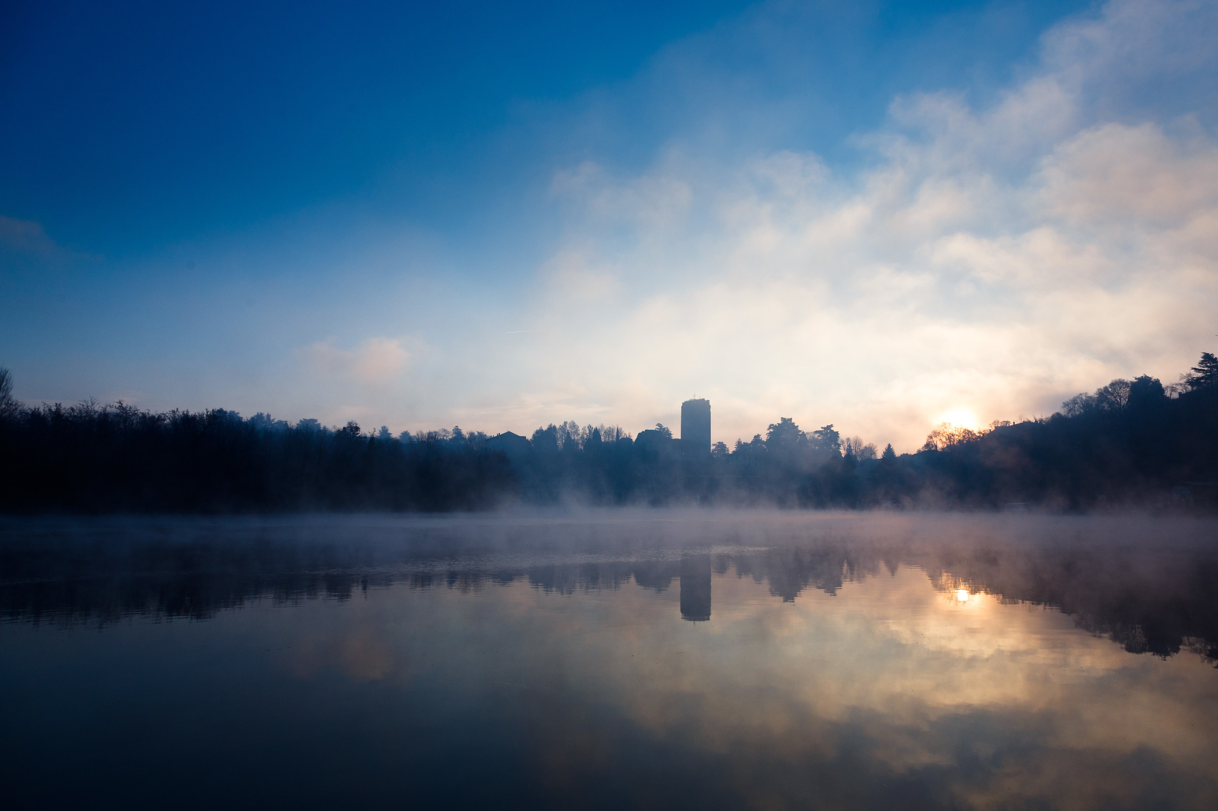 Alba a Trezzo sull'Adda 18 12 2016