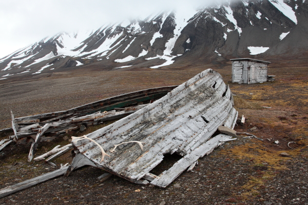 Old boat, Bellsund Svalbard