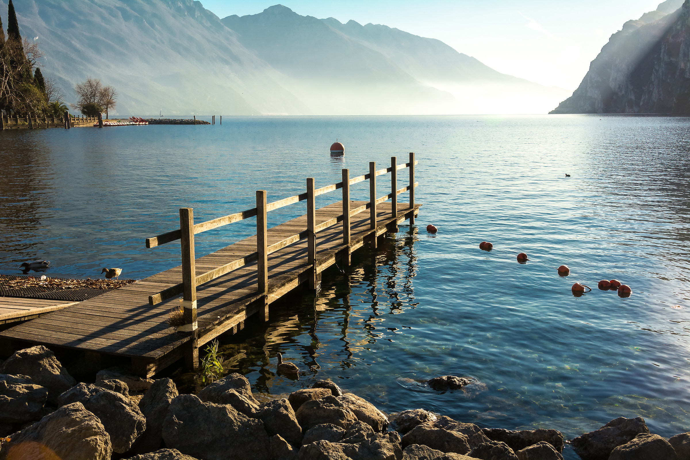Beach of the olive trees, Riva del Garda