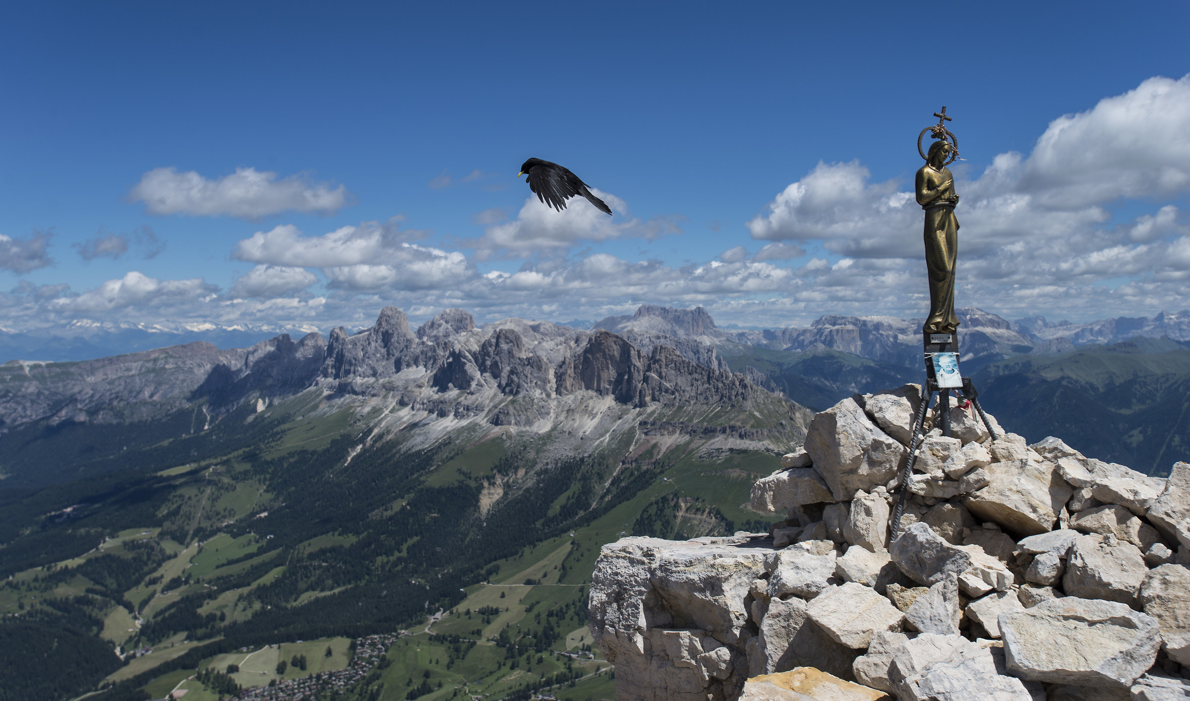 Catinaccio seen from the Tower of Diamantini (2.842m)