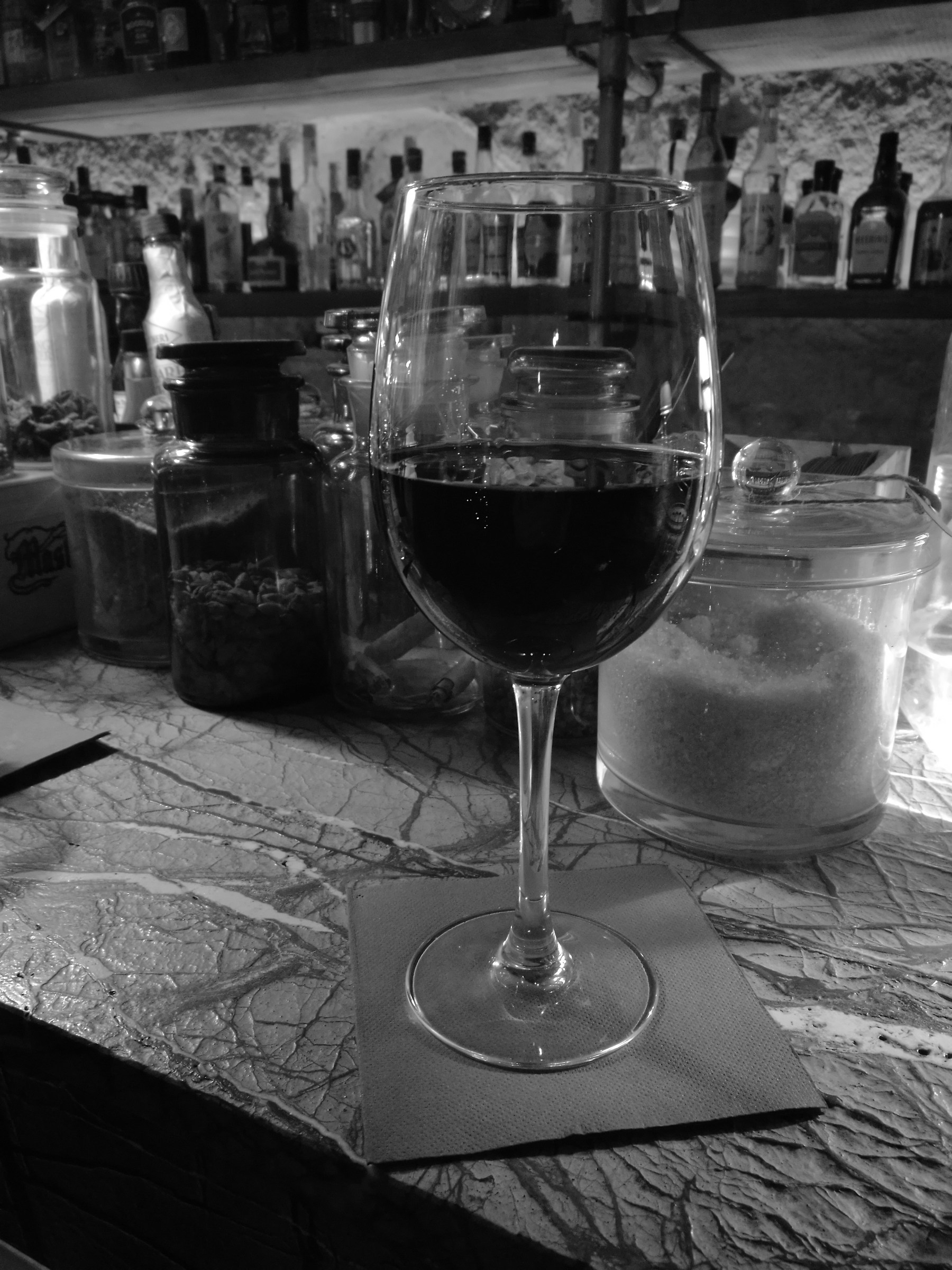 Light wine red and black