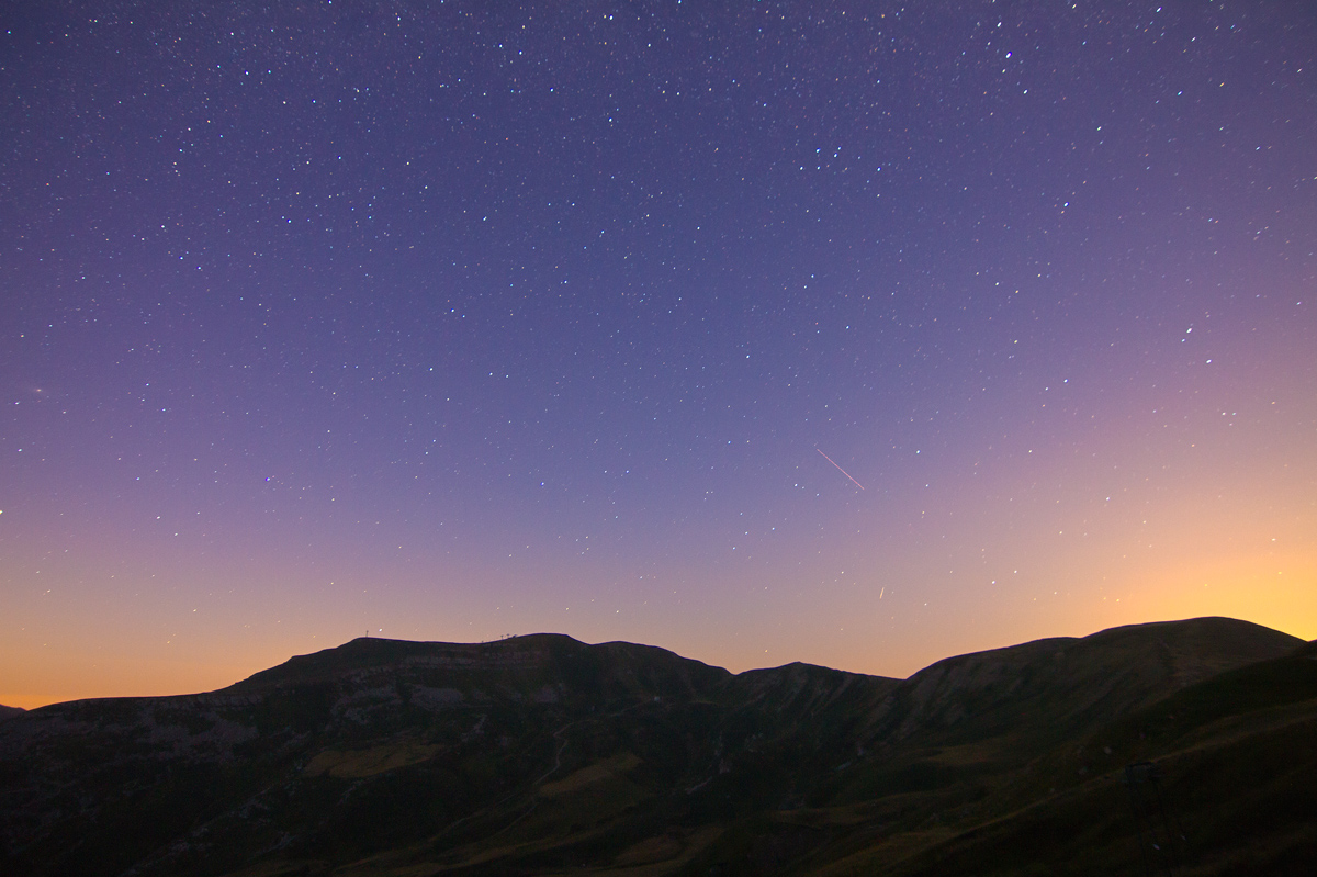 Corno alle Scale in notturna