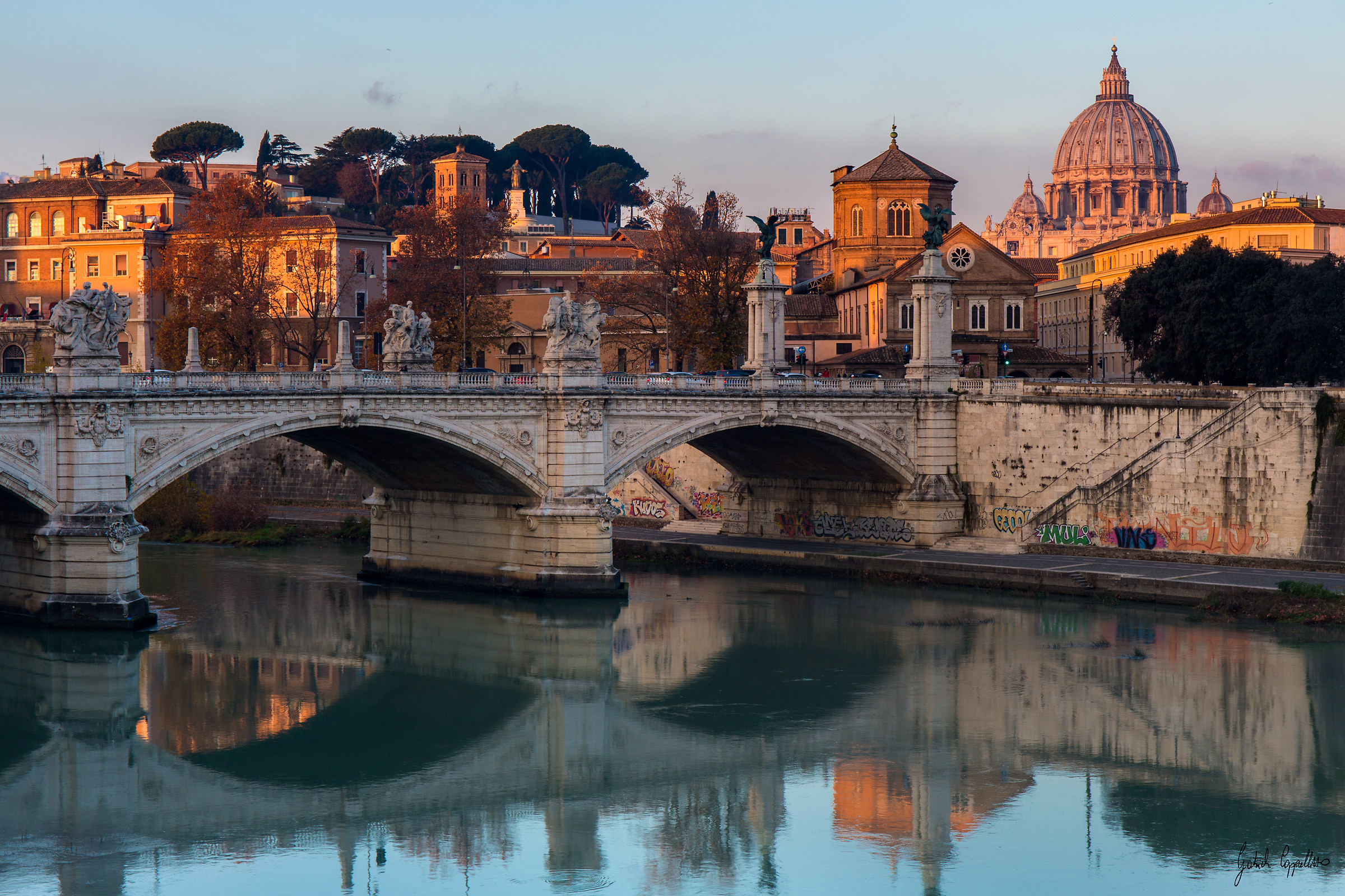 The first light of dawn