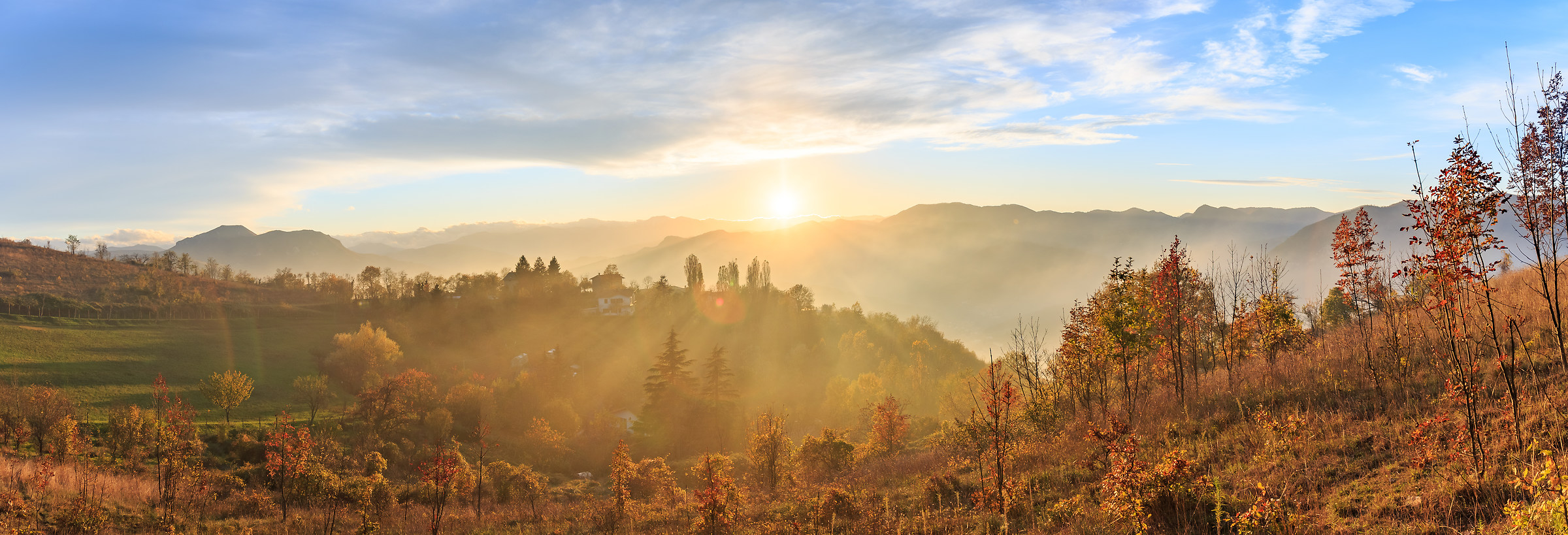Sunset in the Rhine Valley