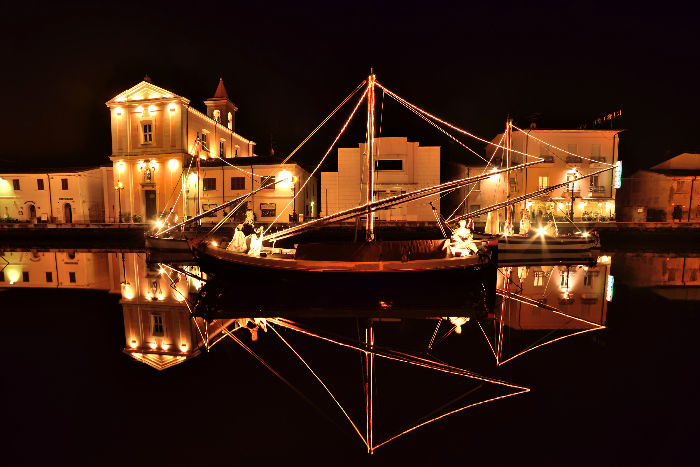 Cesenatico by night