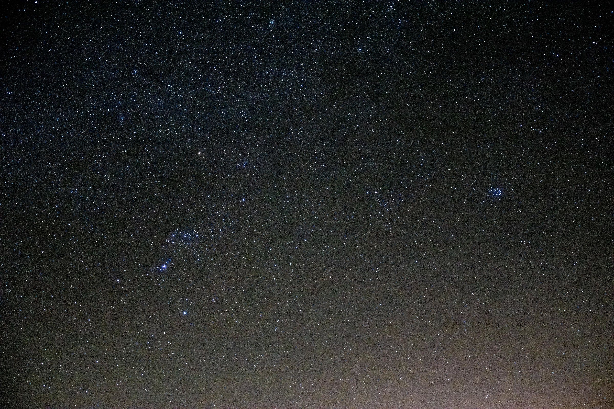 Orion and the Pleiades