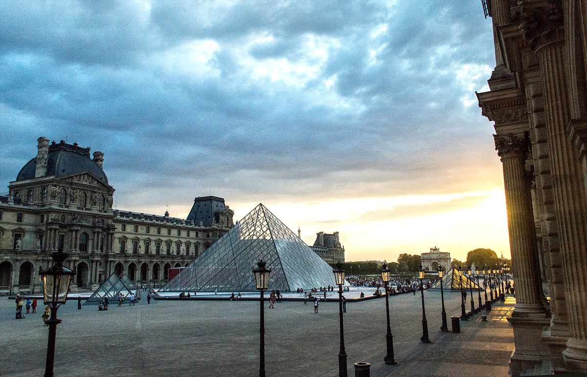 Sunset at the Louvre