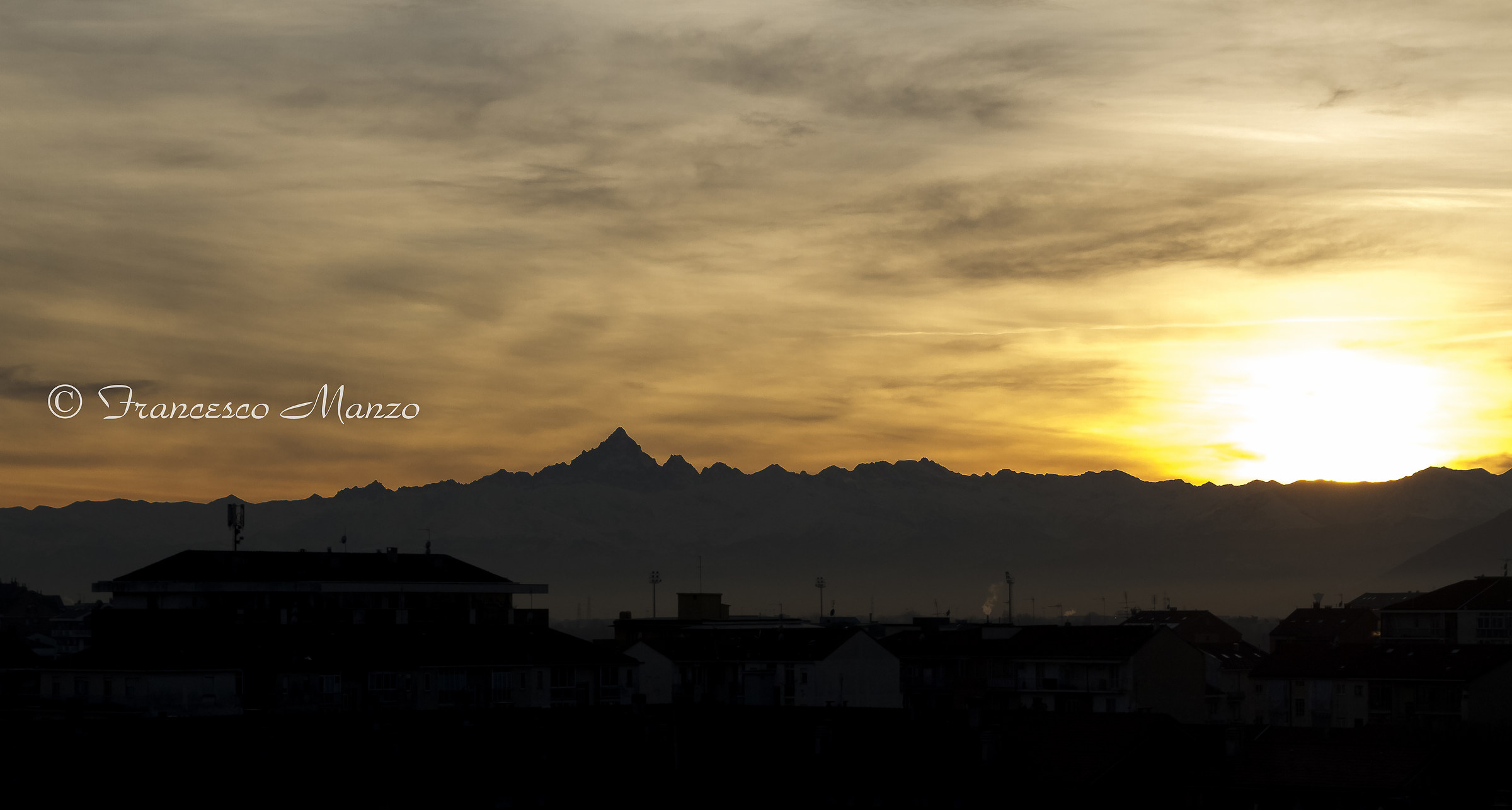 Sunset over Torino