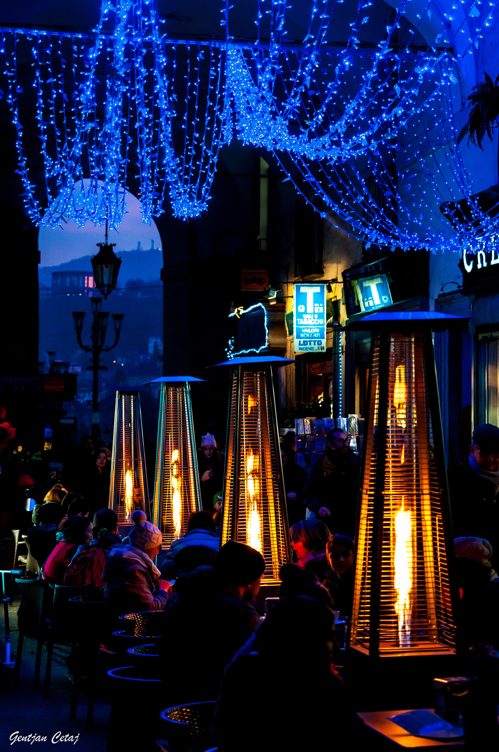 I portici di via Po a Natale.To