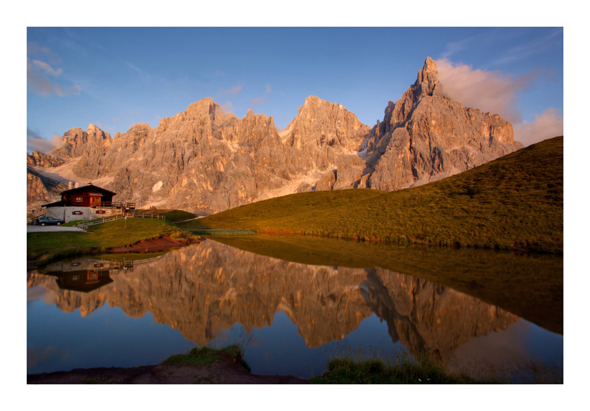 Baita Segantini at sunset 2