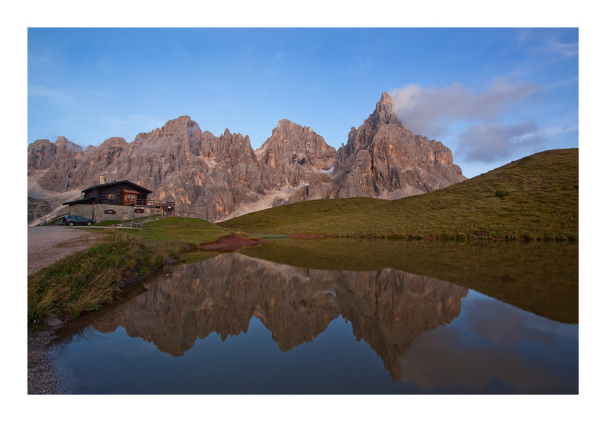 Baita Segantini at sunset 3