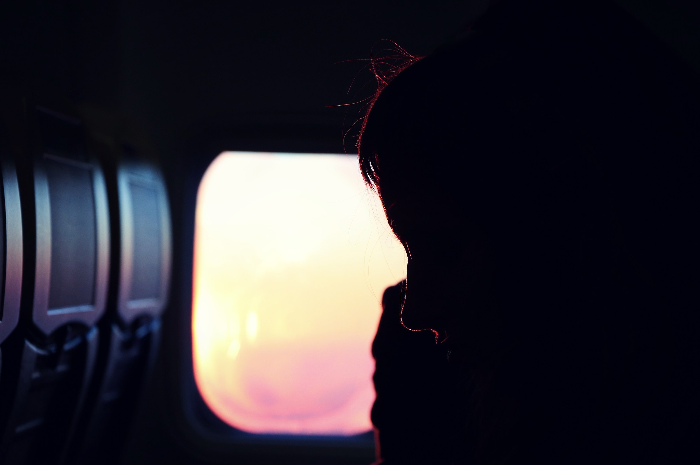 While we're flying.. the sun is getting up..