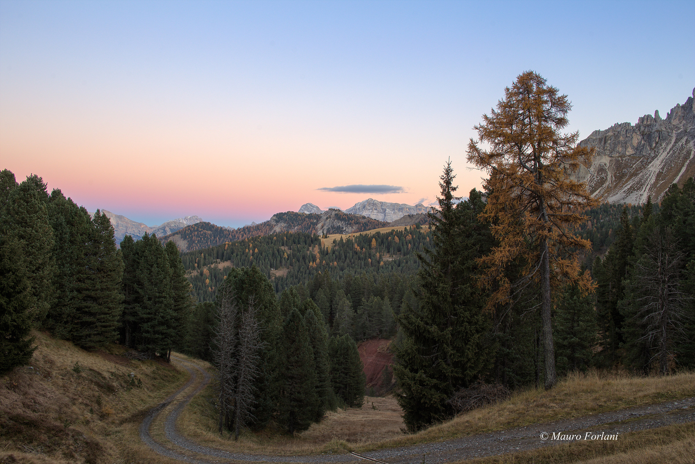 Tramonto in val di Funes