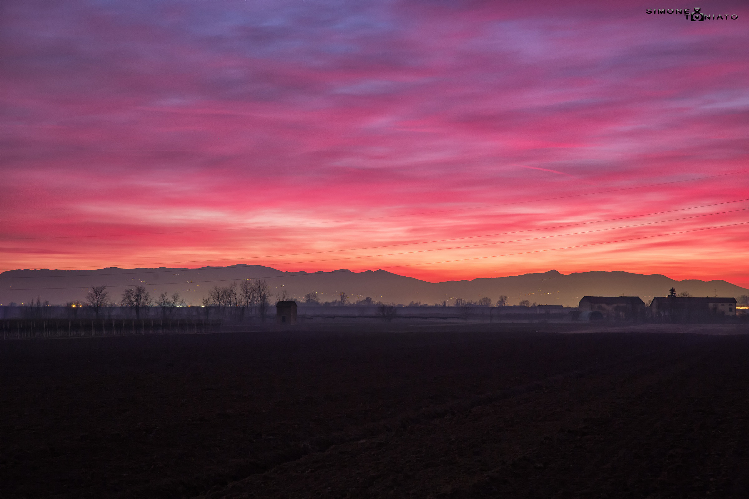 tramonto bassa reggiana