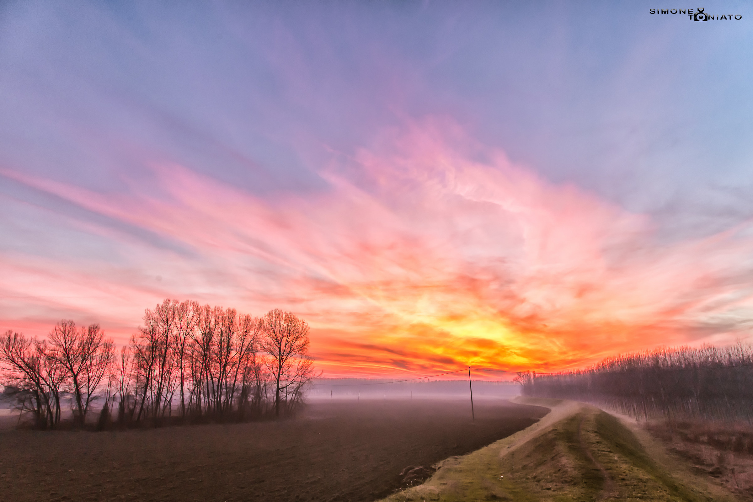 tramonto bassa reggiana