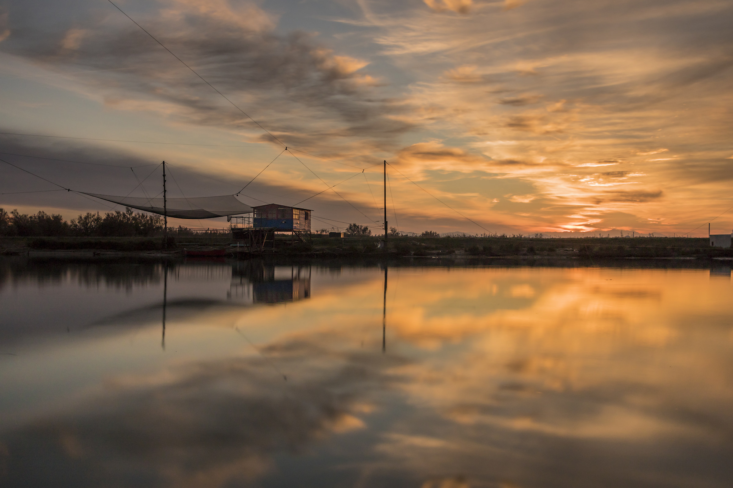 Retone at sunset at the mouth