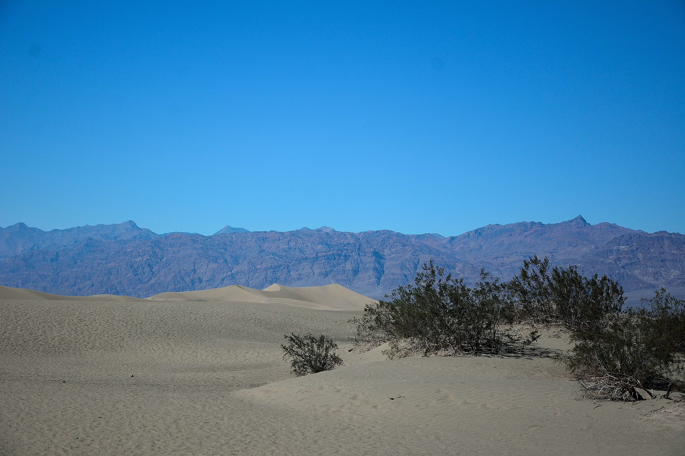 A sandy dunes Death Valley