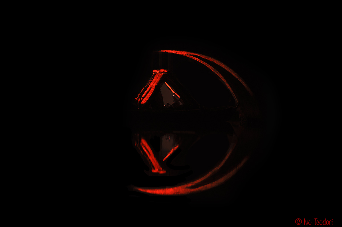 Comacchio. Christmas under the bridge.