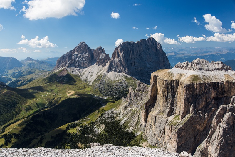 Sasso Lungo e Sella: Piz Ciavaces delle Dolomiti