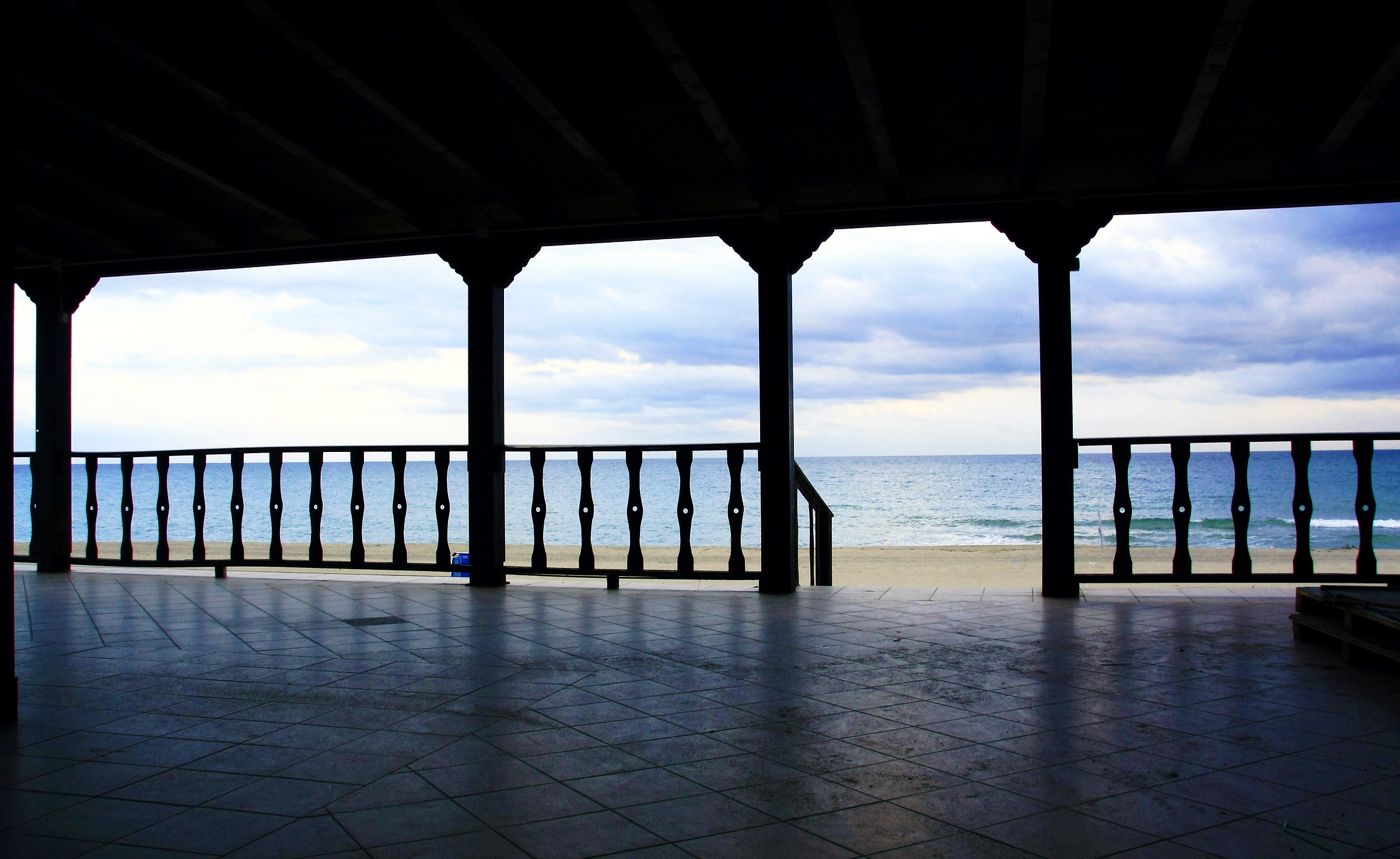 calabria; winter sea