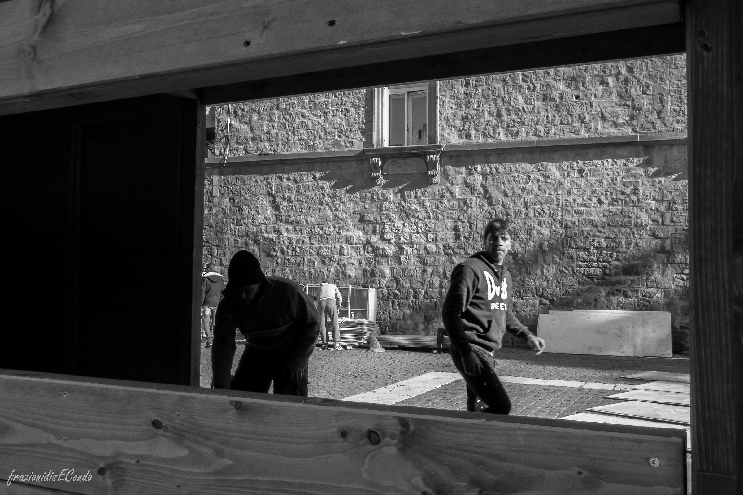 Viterbo - preparativi per il Christmas Village