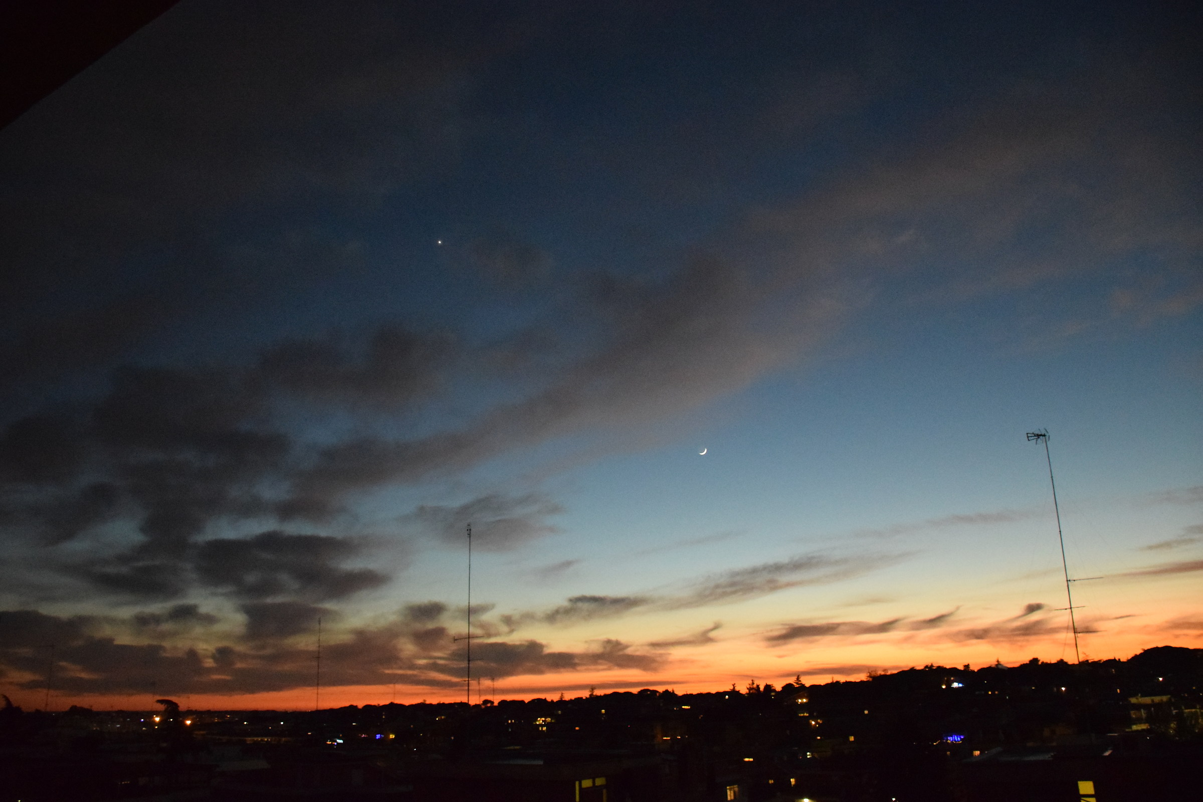 Roma 31/12/16 Luna e Venere