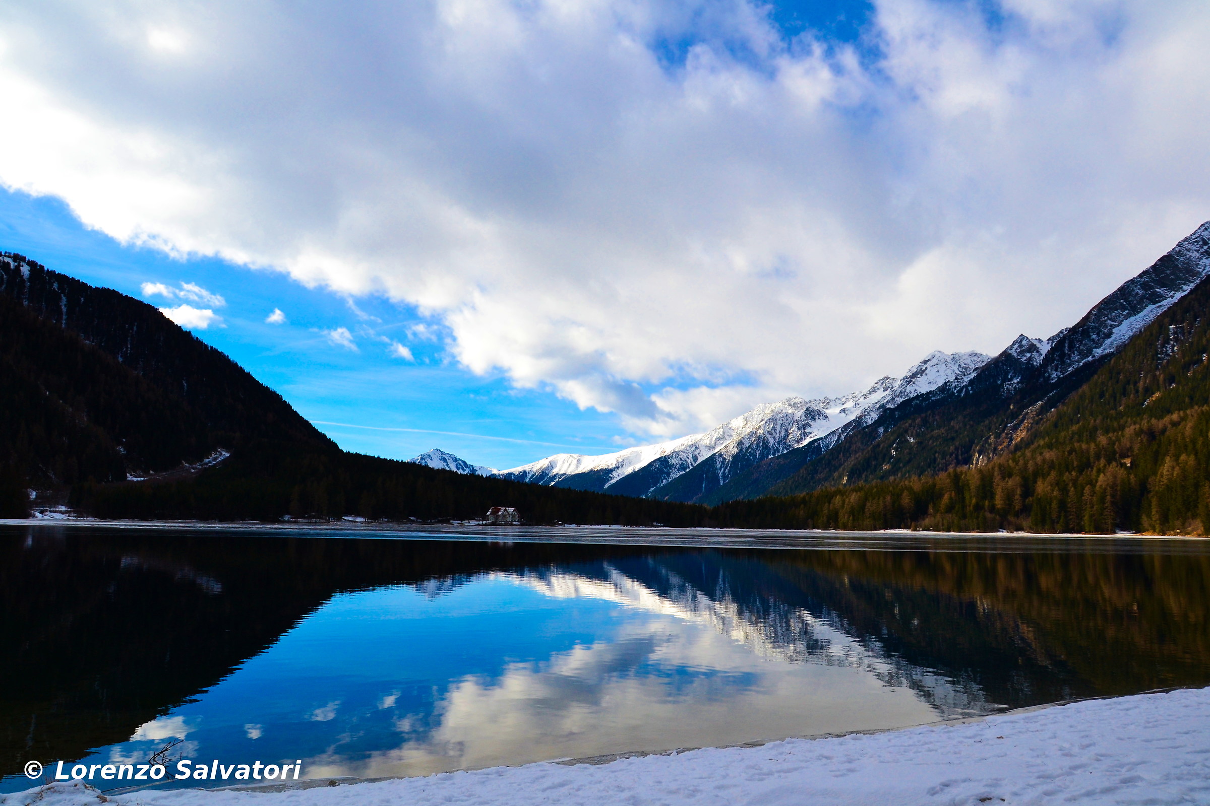 Lake Anterselva Winter