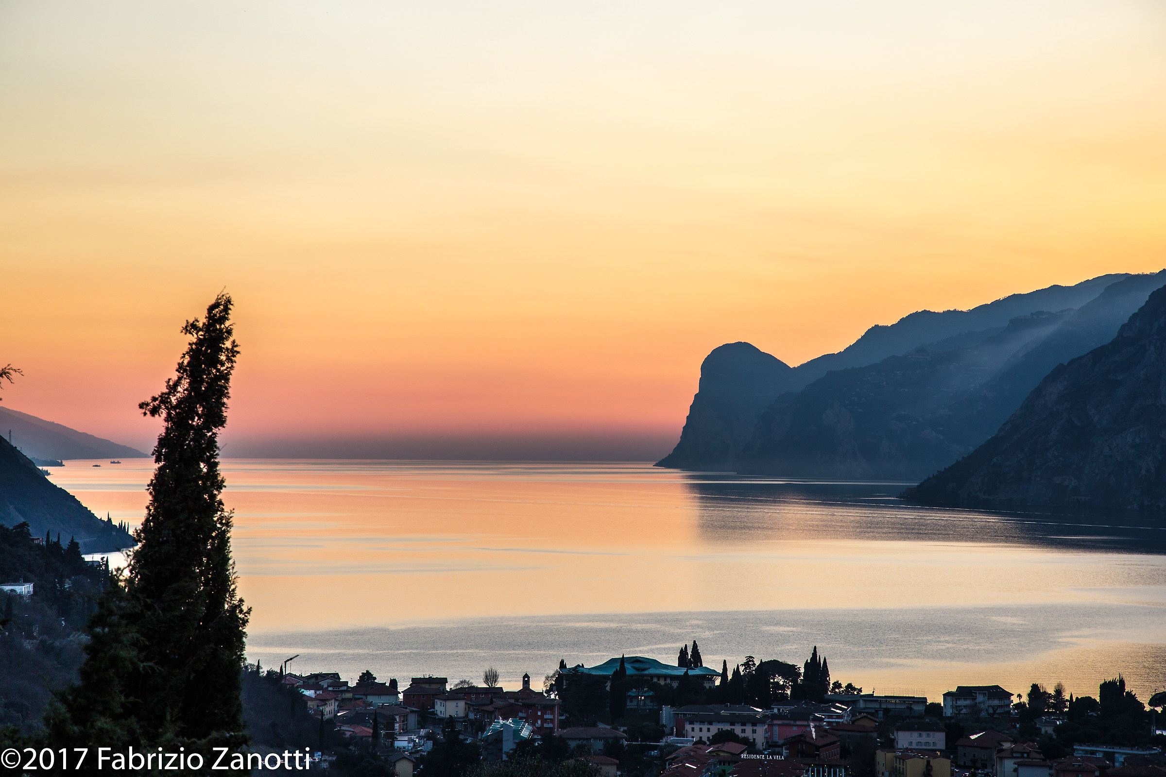 Sunset on Lake Garda, Torbole
