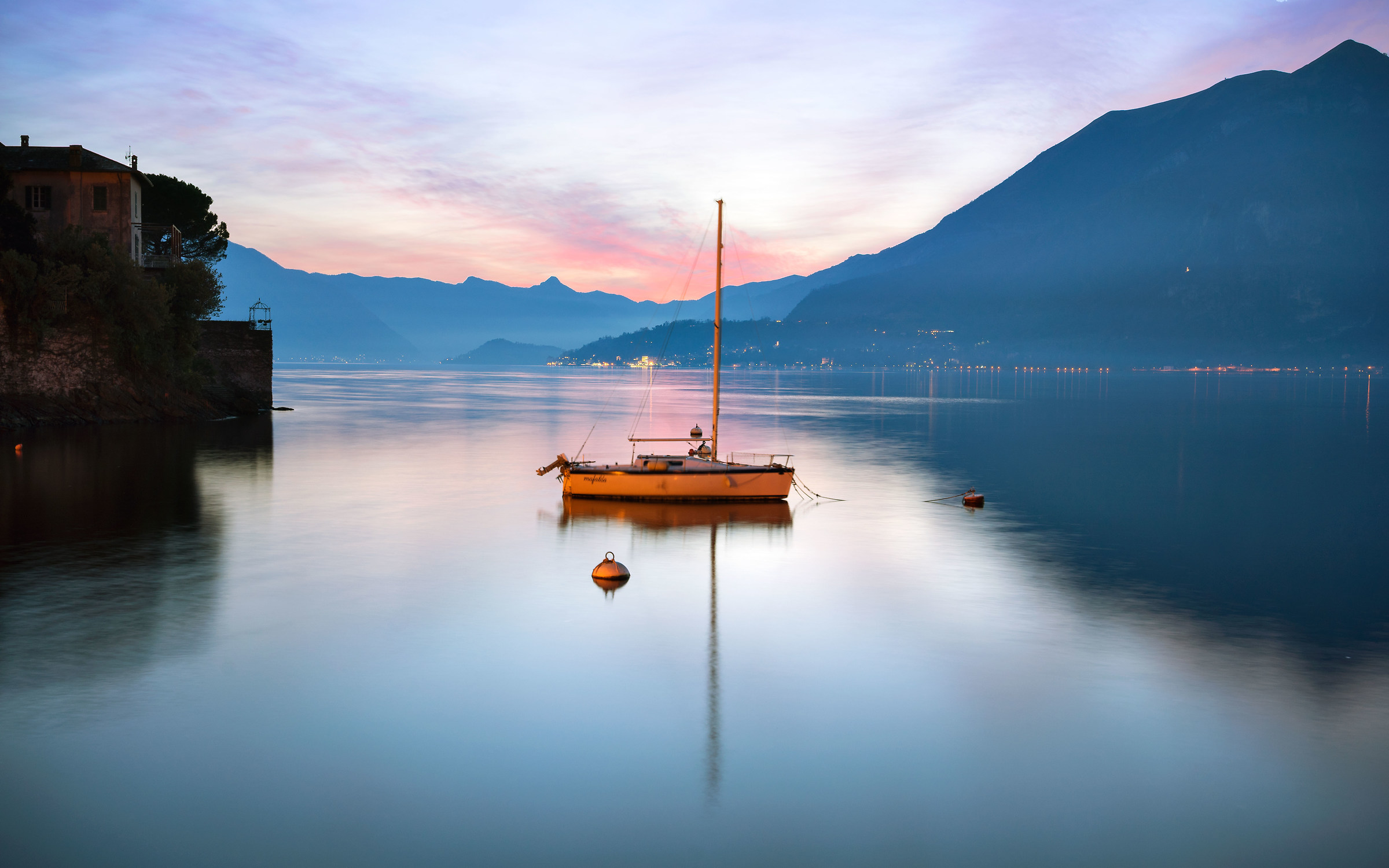 solitudine al tramonto (varenna)