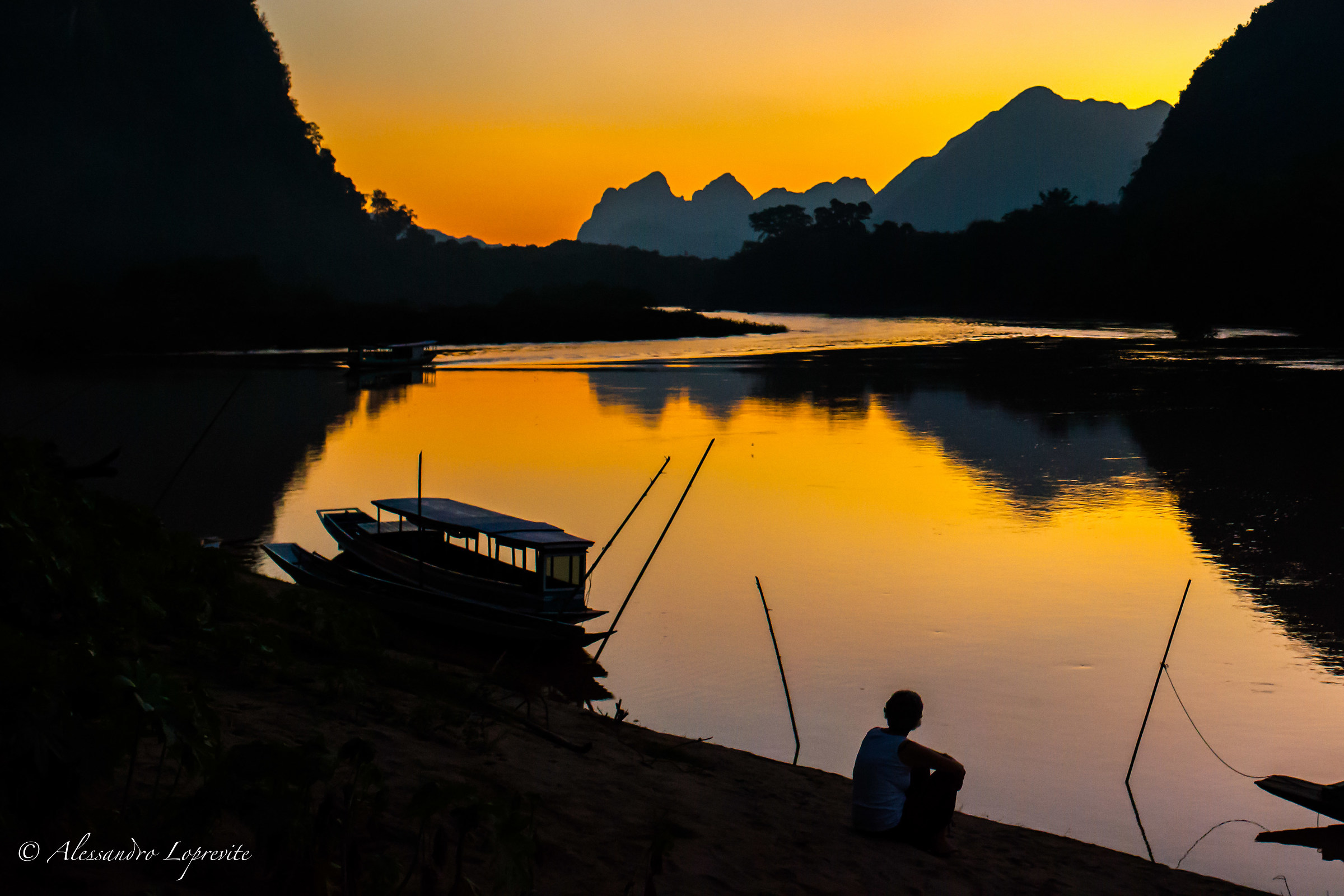 Sunset at Nong Kiew Neua