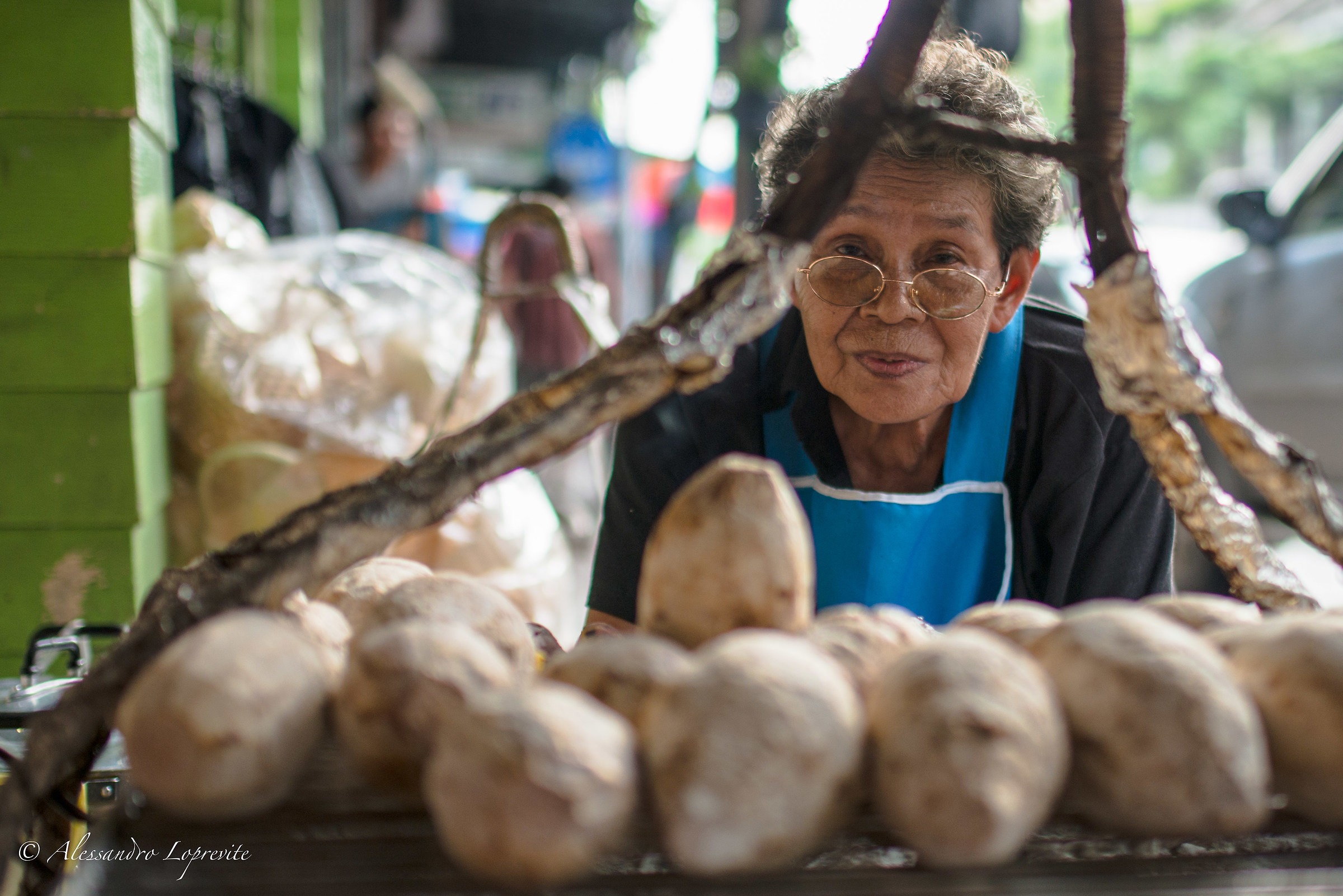 Roasted plantains and cassava