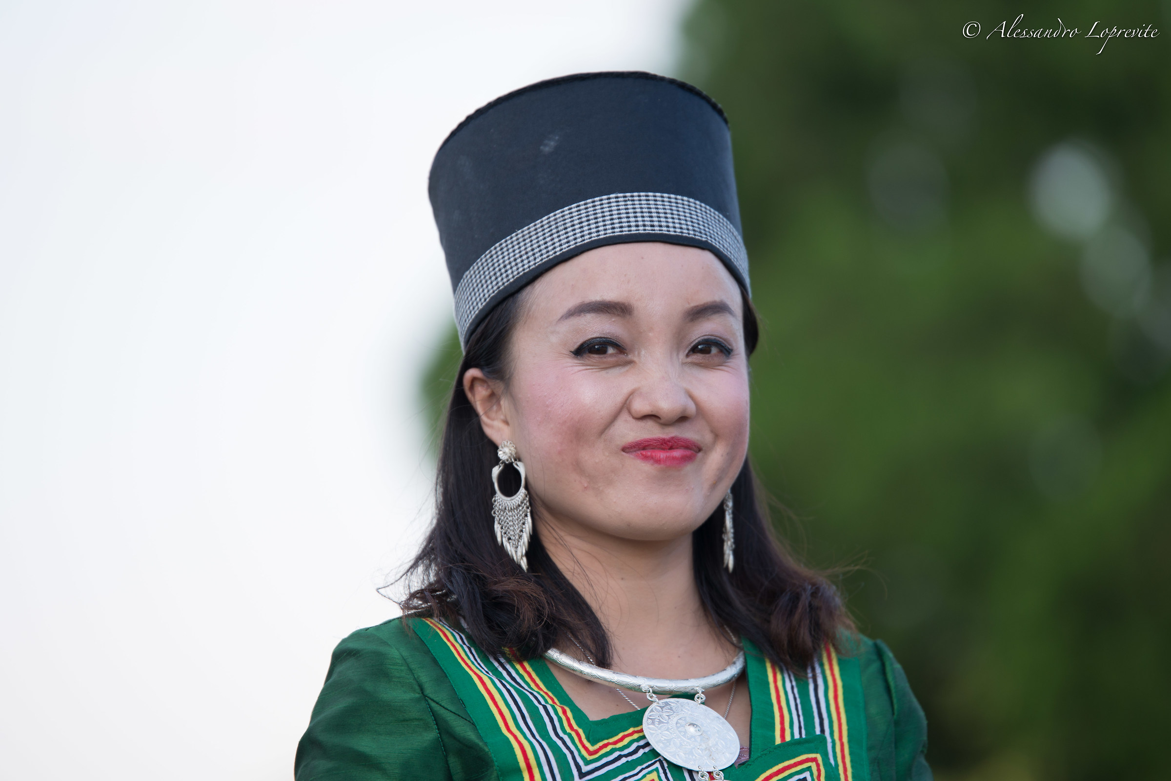 Village girl with ceremonial headdress