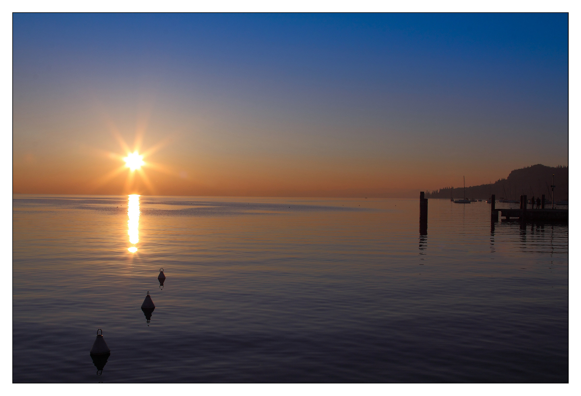 First sunset of 2017