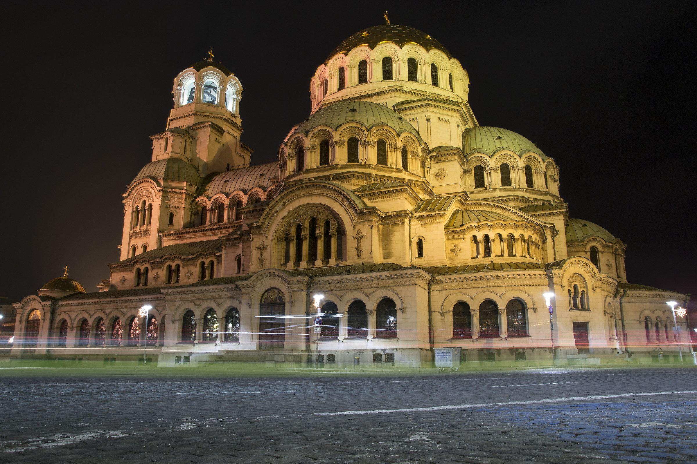 Night Alexander Nevsky Cathedral