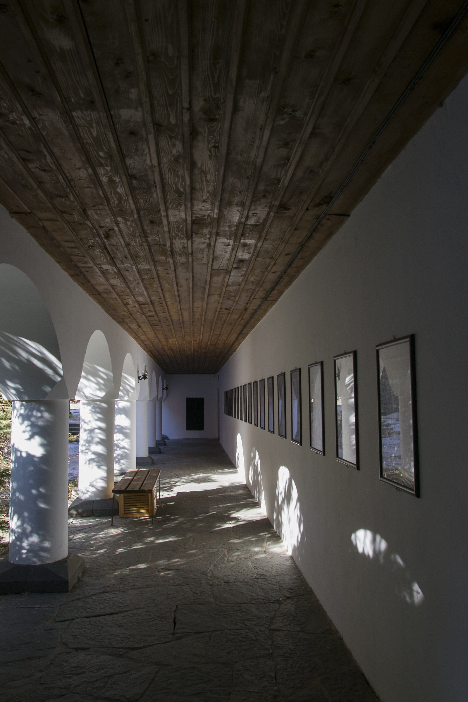 Entering the monastery