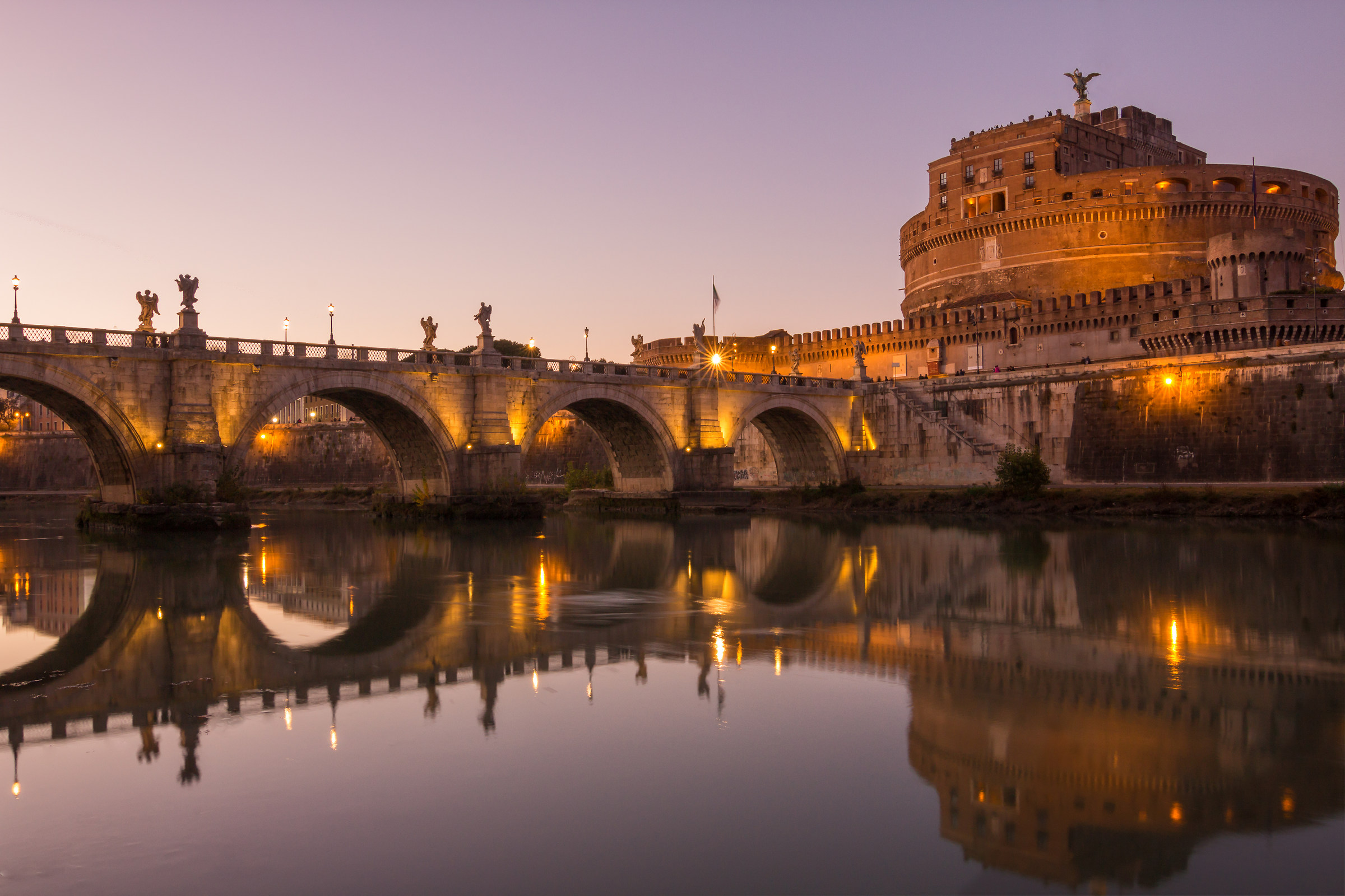 Sunset at Castel Sant'Angelo