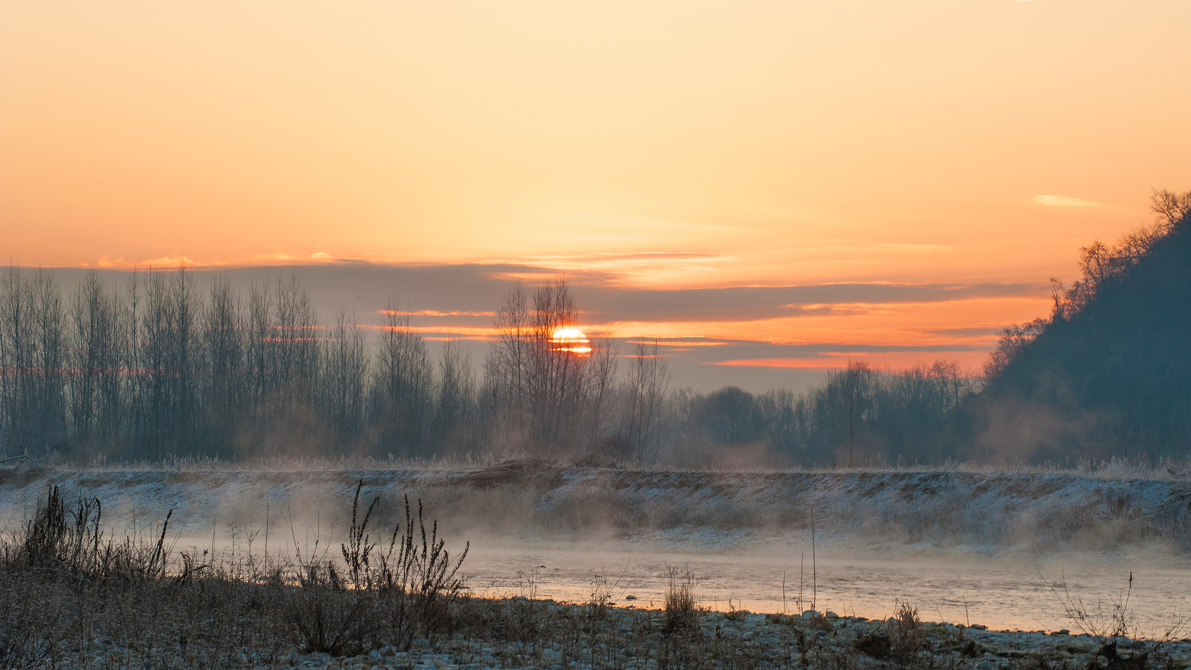 Sunrise on the Piave