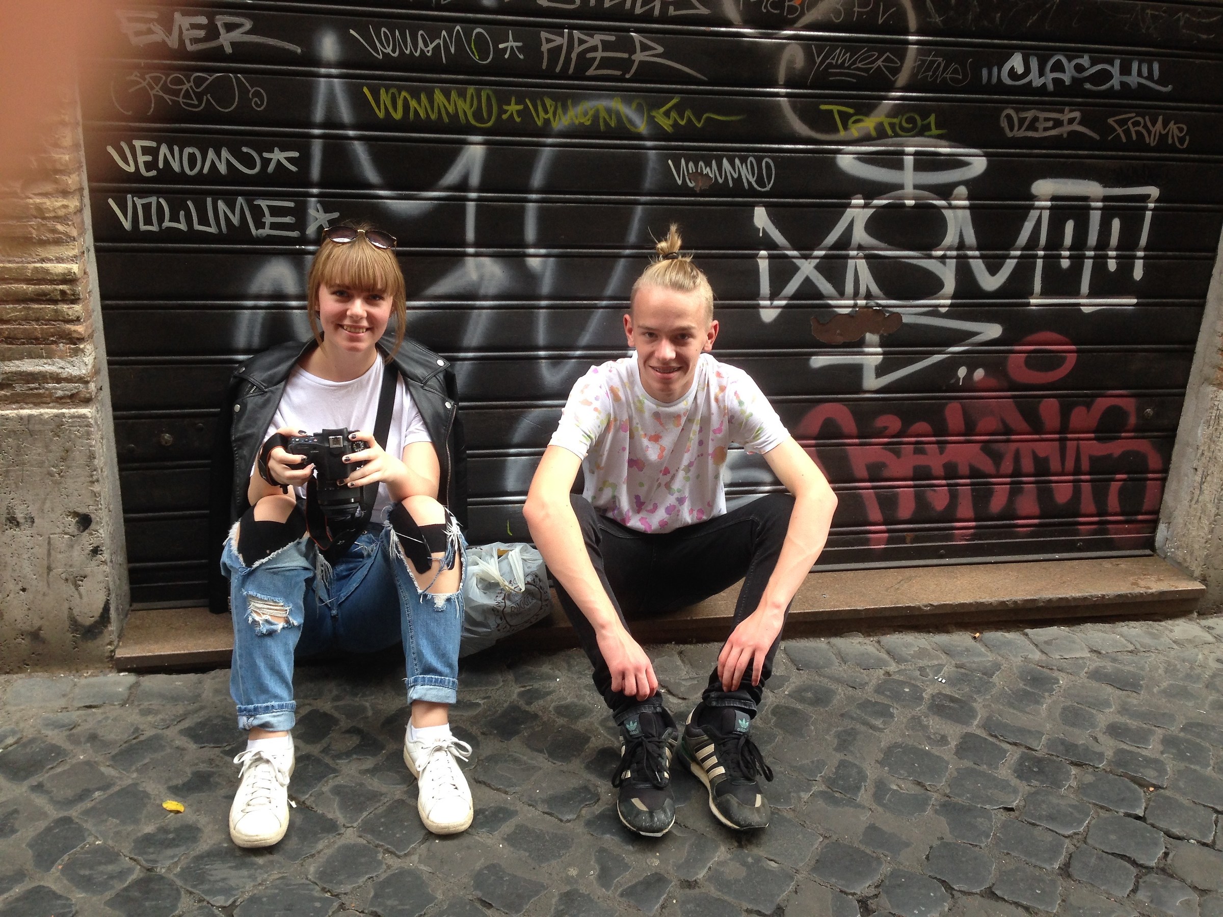 young people in Rome, 2016