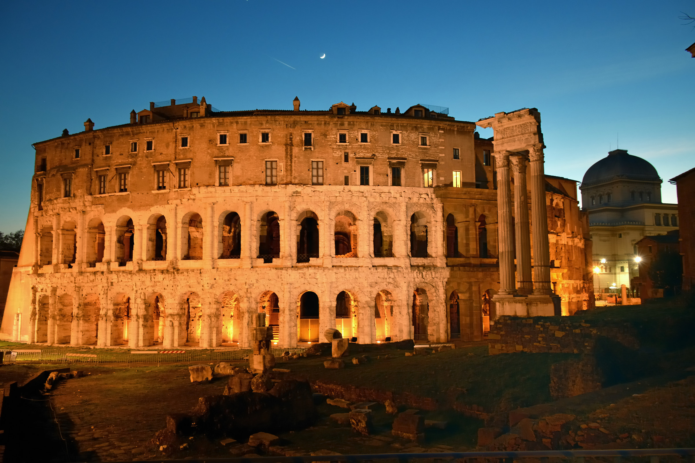 Stella cadente su Roma