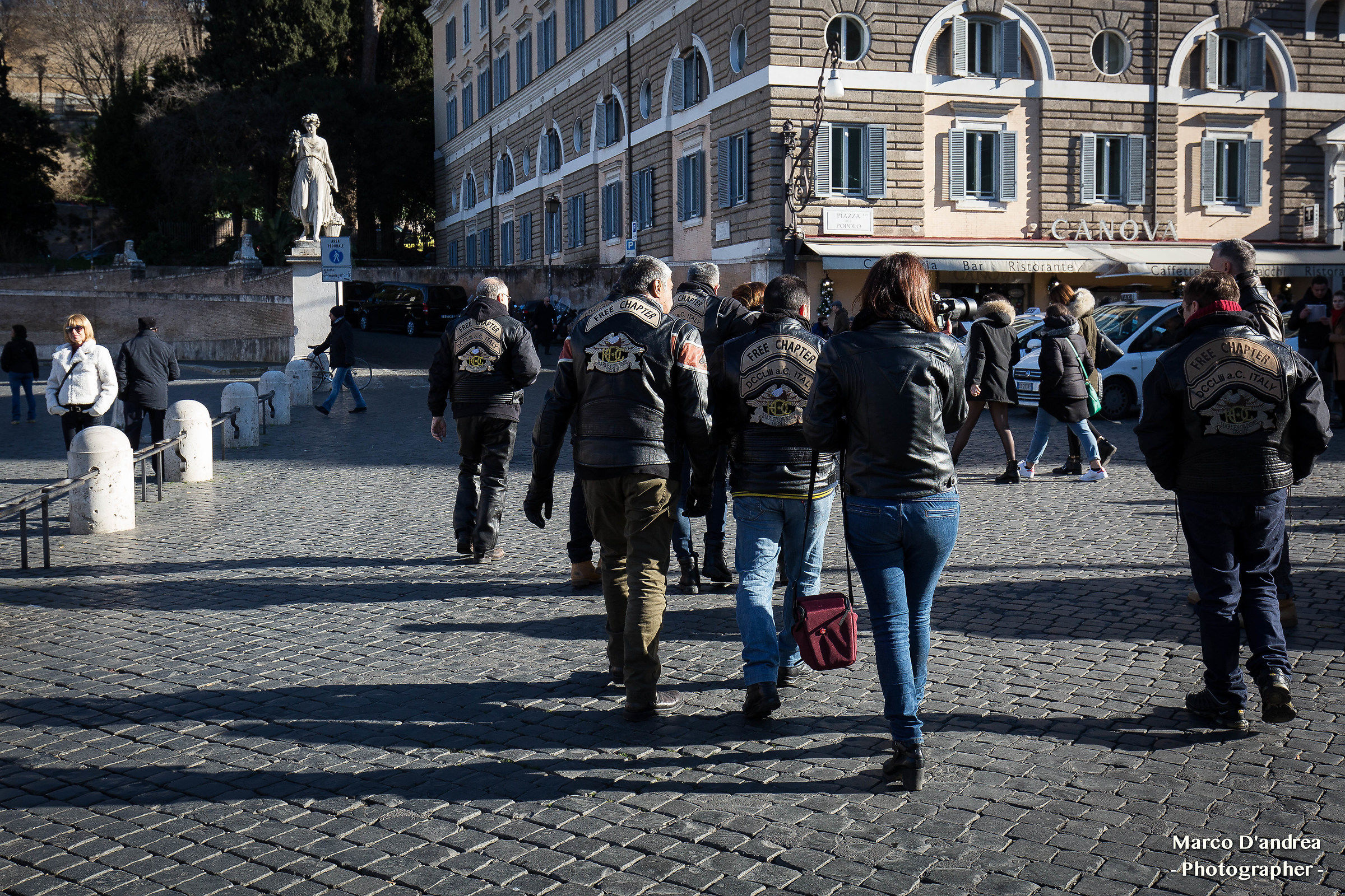 motociclisti piazza del popolo
