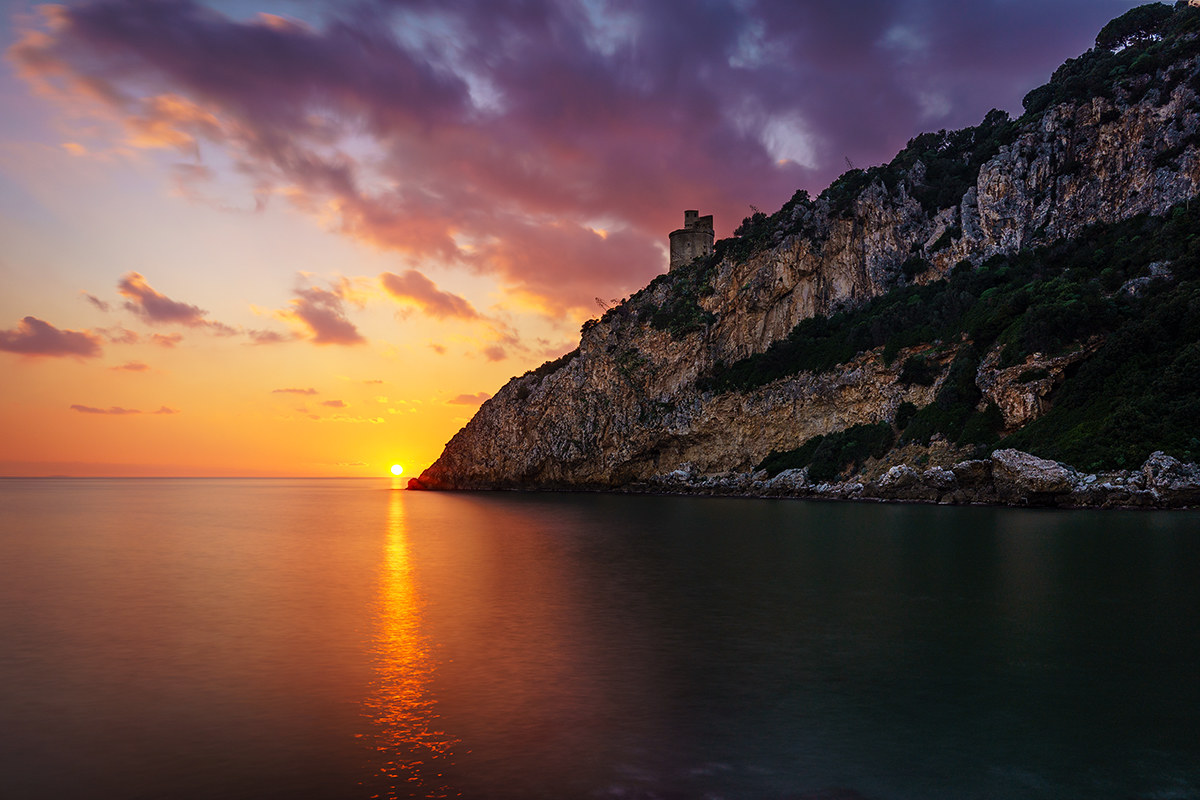 First sunset of 2017