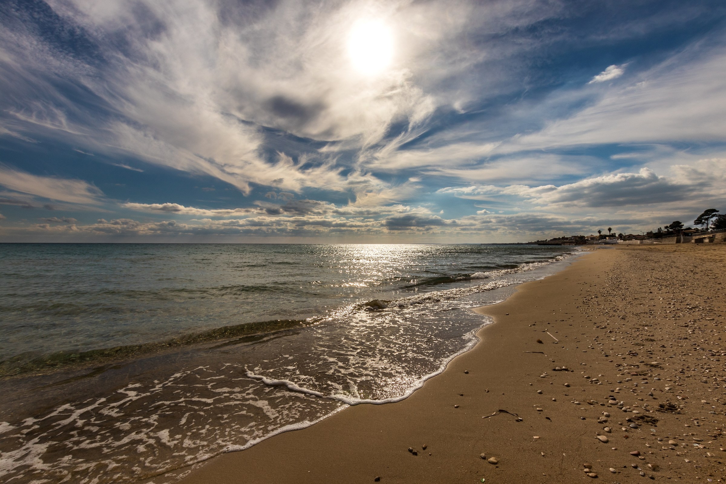 La spiaggia a gennaio