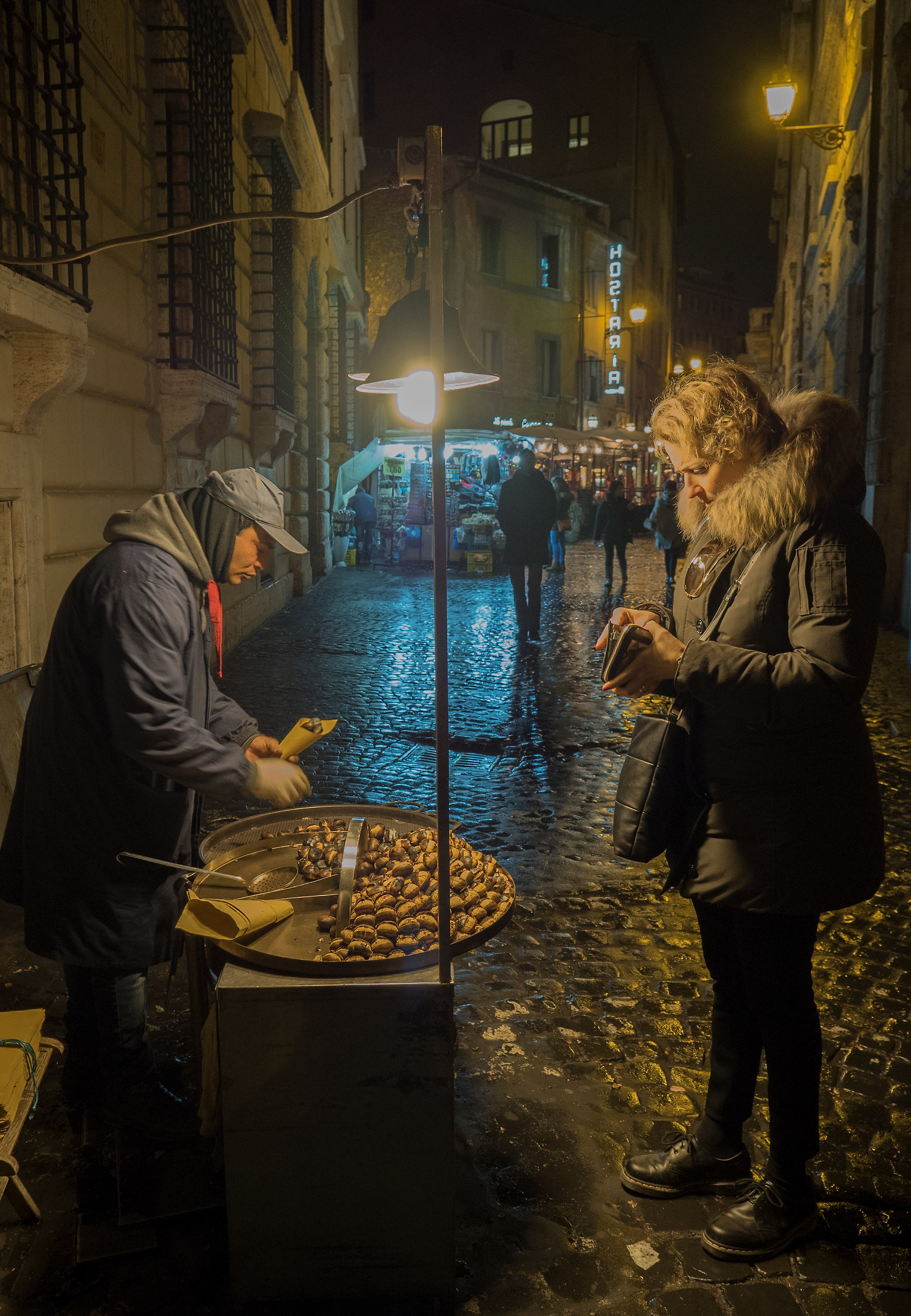 the roasted chestnuts
