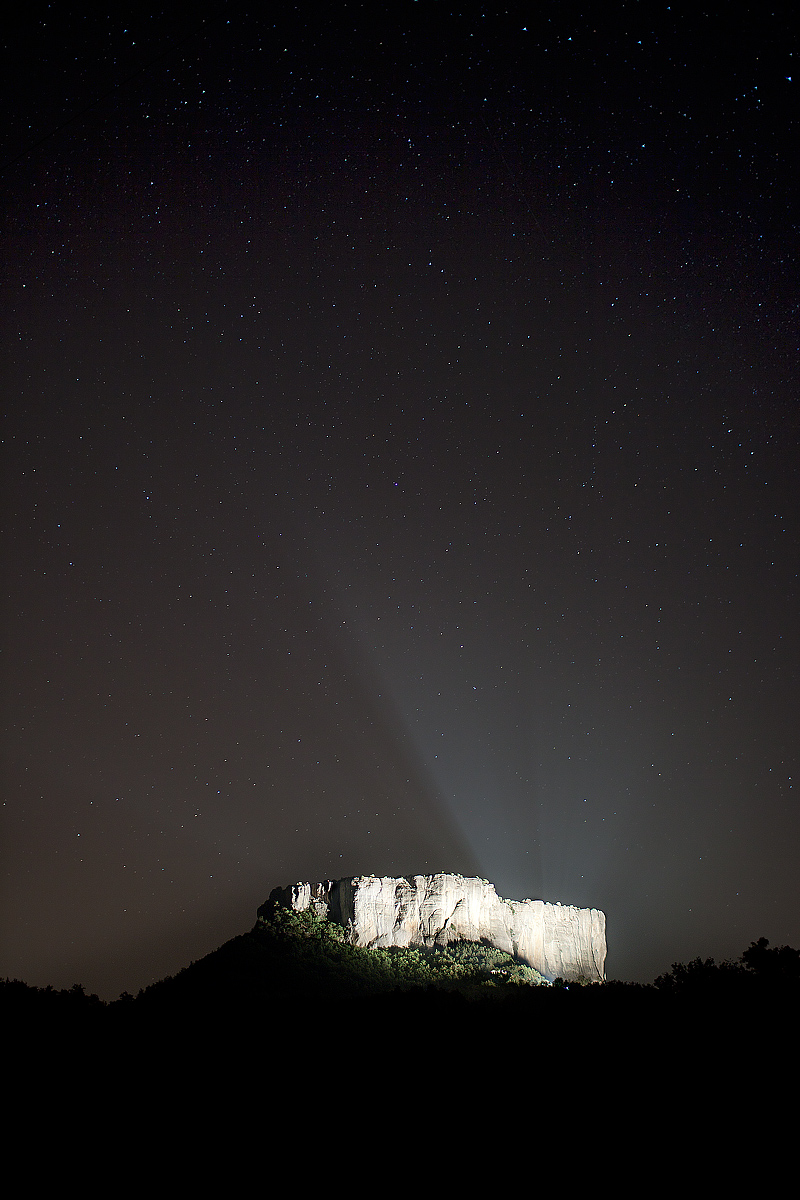 Night view from Bondolo stone (or Castelnovo Monti)